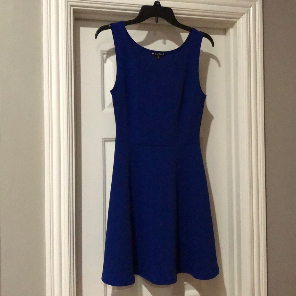 Royal blue skater dress